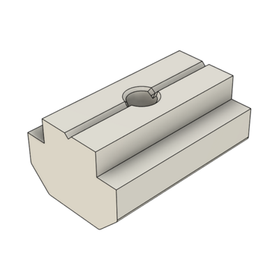 MODULAR SOLUTIONS ZINC PLATED FASTENER&lt;br&gt;M4 LONG RECTANGLE NUT